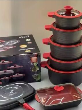 MaamuHome™ Premium 14-Piece Non-Stick Cookware Set